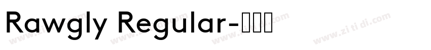 Rawgly Regular字体转换